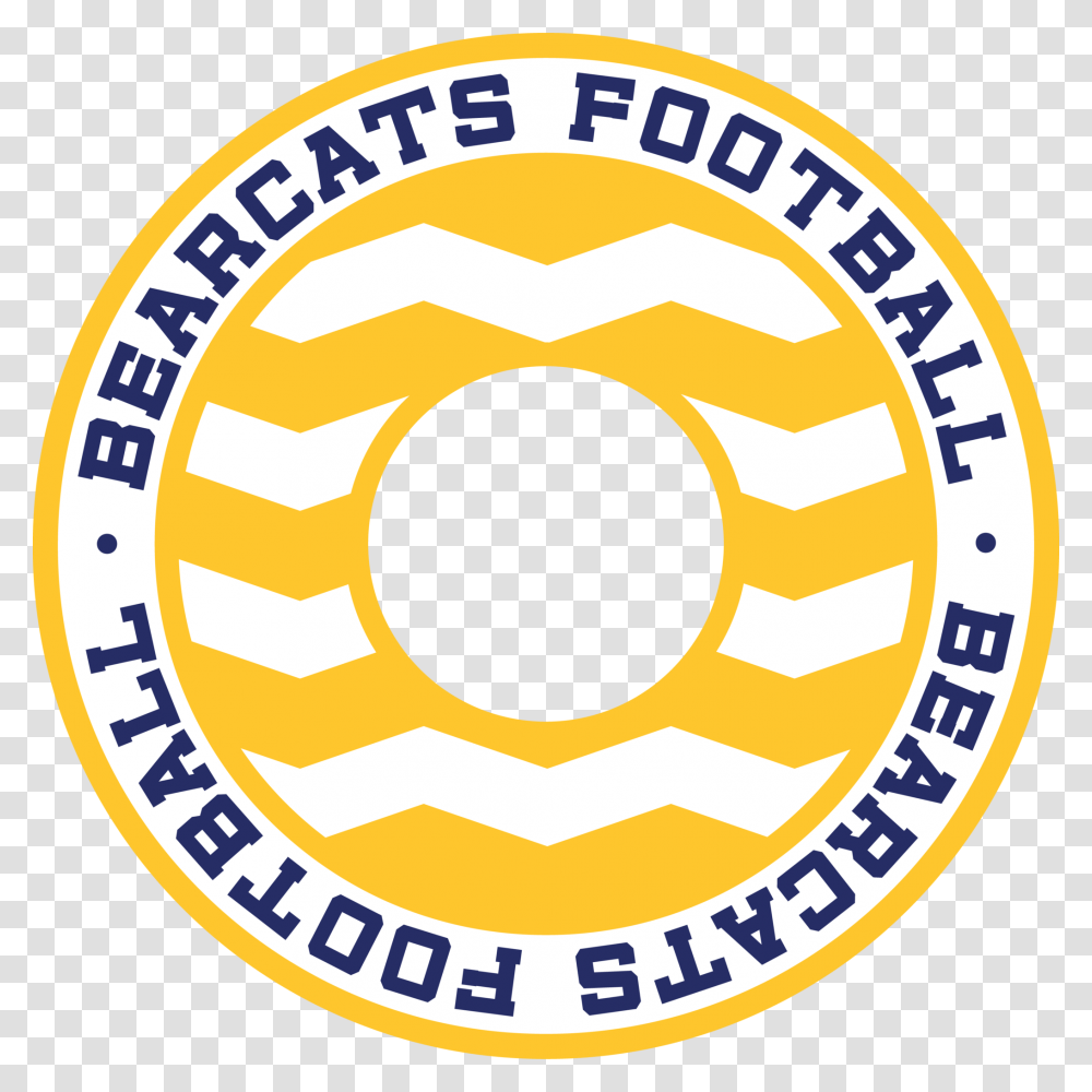 Bearcats Football Chevron Monogram Frame, Label, Logo Transparent Png