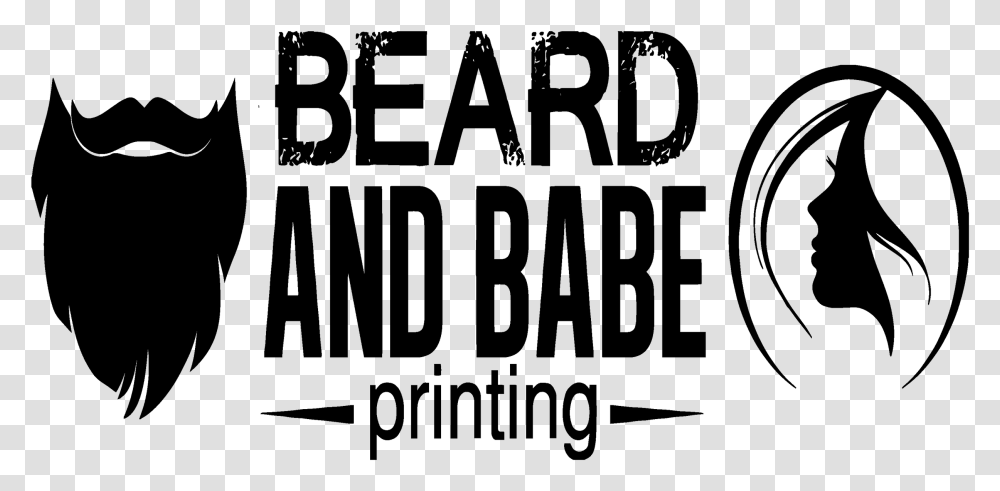 Beard And Babe Printing Silhouette, Gray, World Of Warcraft Transparent Png