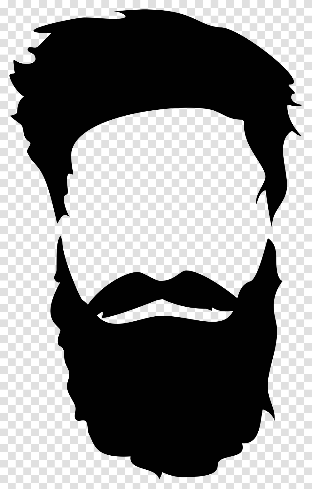 Beard And Mustache Clip Art, Face, Gray, Apparel Transparent Png