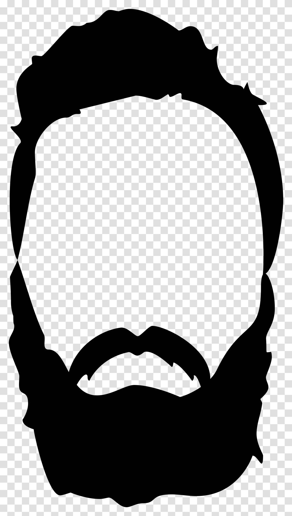 Beard And Mustache, Face, Gray Transparent Png