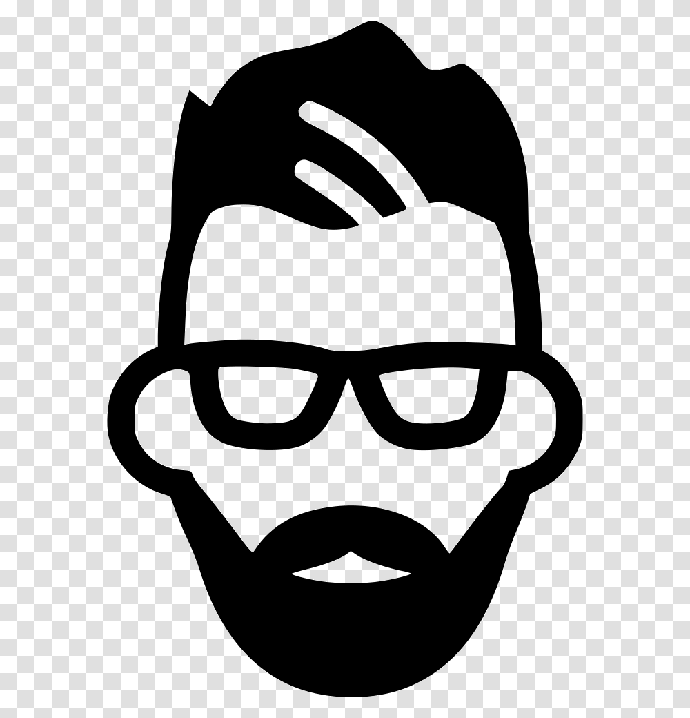 Beard Beard Icon, Stencil, Face, Sunglasses, Accessories Transparent Png