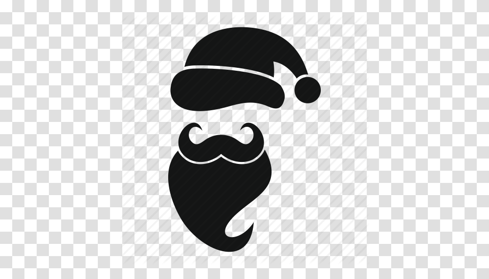 Beard Christmas Claus Hat Holiday Santa Xmas Icon, Mouth, Lip, Teeth, Bag Transparent Png