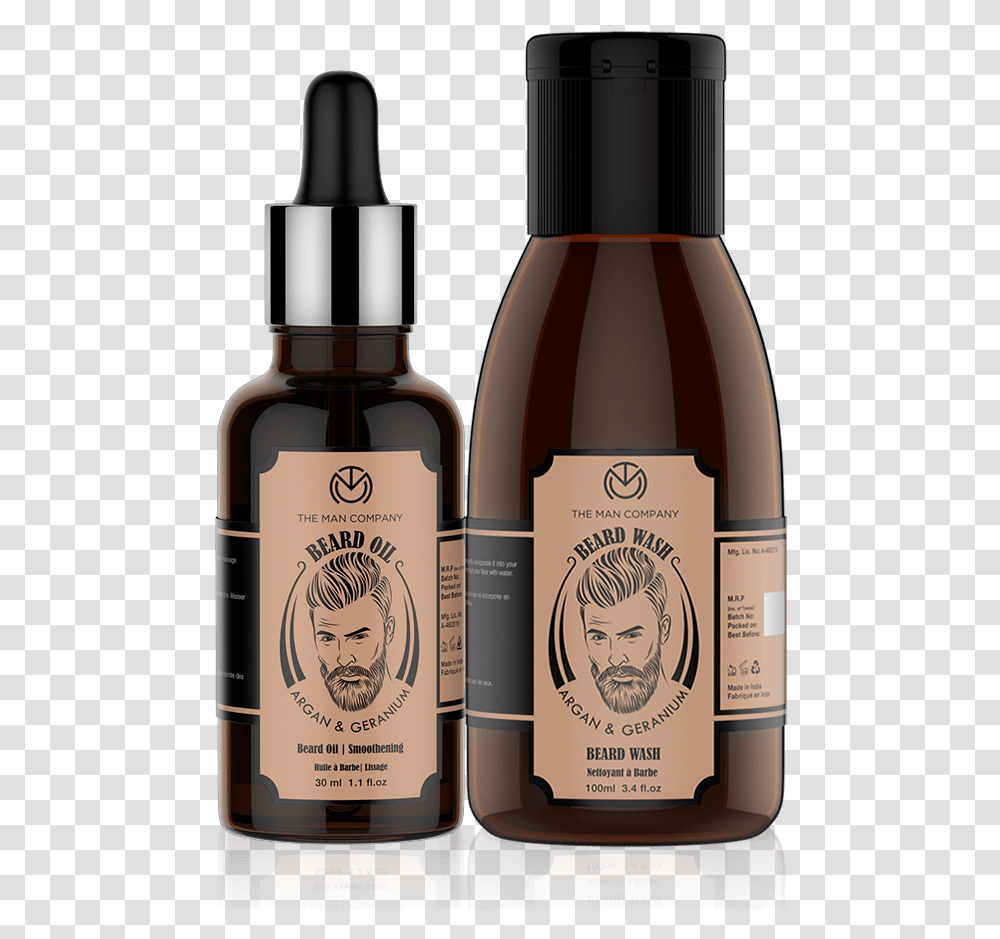 Beard Combo Rate Of Beard Oil The Man Company, Bottle, Label, Alcohol Transparent Png