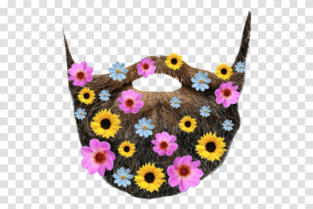 Beard Flower Freetoedit Art Interesting Jordansnice01 Crochet, Rug, Plant, Blossom, Accessories Transparent Png