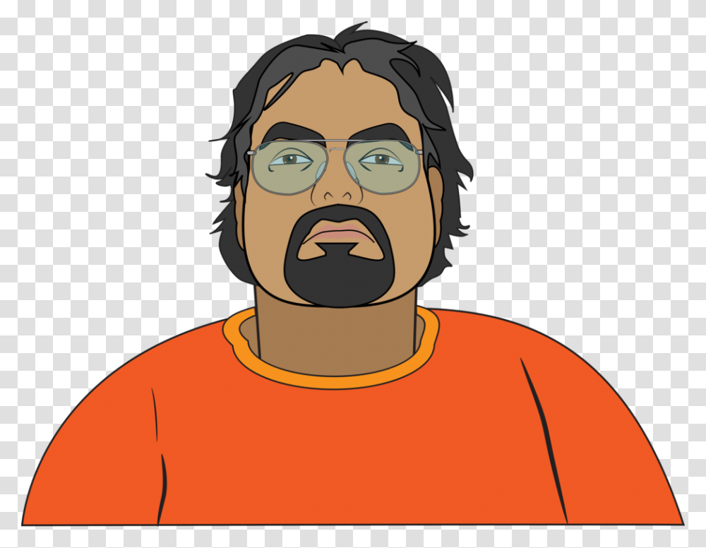 Beard Forty Generation X Glasses Goatee Guy Man Man With Goatee In Cartoon, Face, Person, Head Transparent Png
