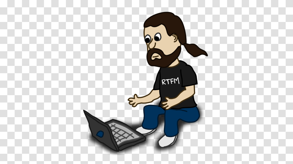 Beard Free Clipart, Person, Human, Electronics, Pc Transparent Png