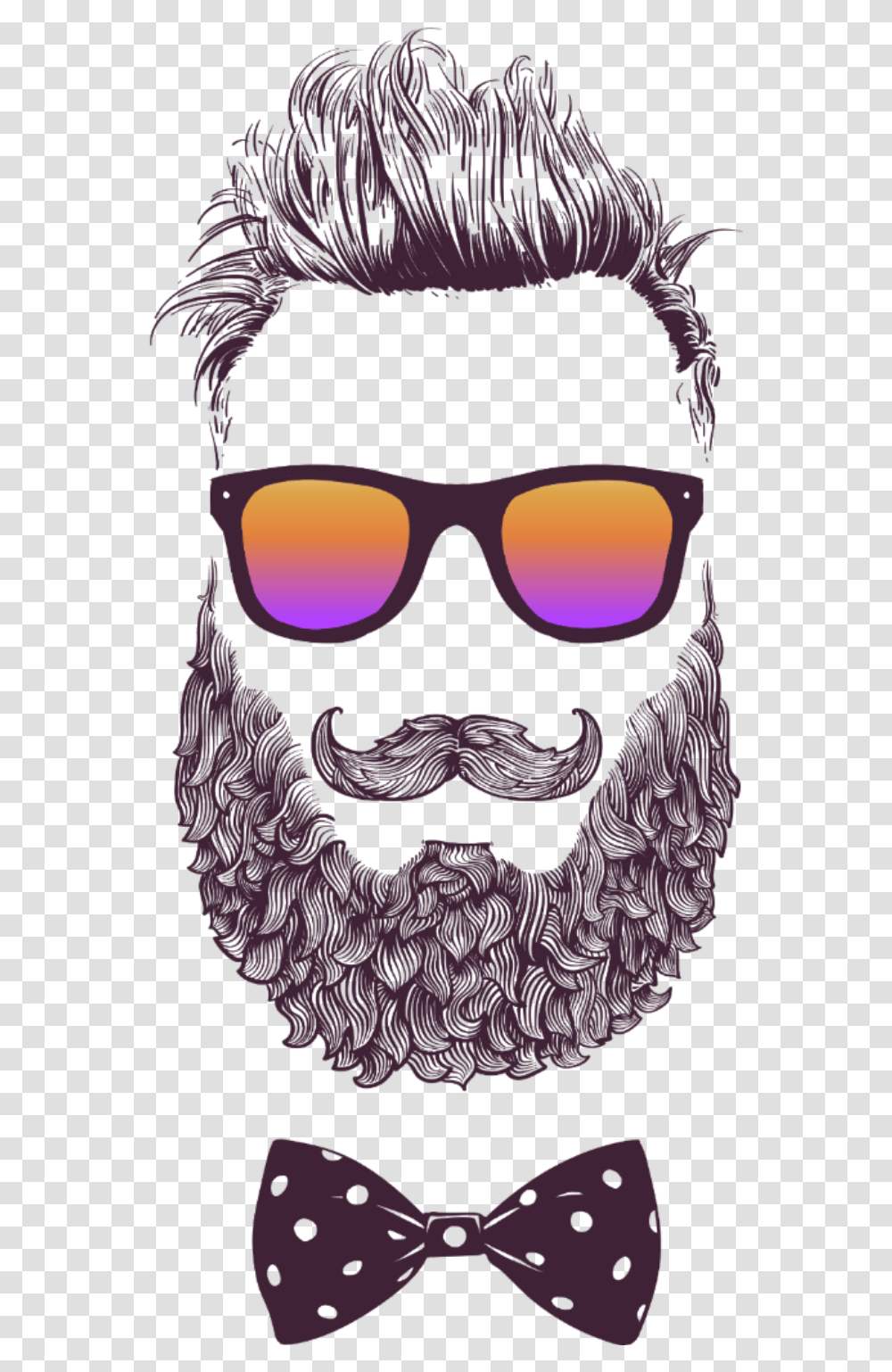 Beard Hipster Man Silhouette Sakal Erkek Adam Illustration, Sunglasses, Accessories, Accessory, Face Transparent Png