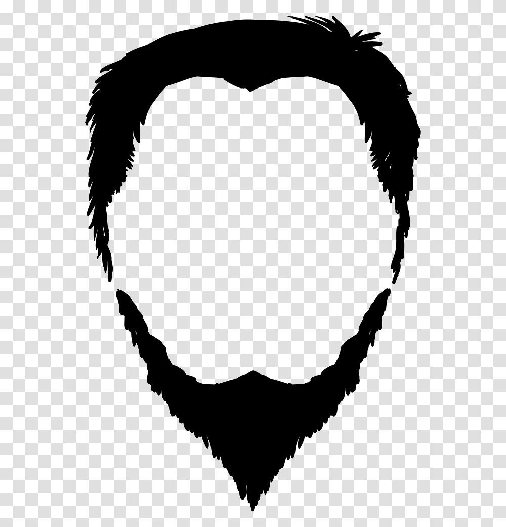 Beard Icon Free Download, Stencil, Person, Human, Silhouette Transparent Png