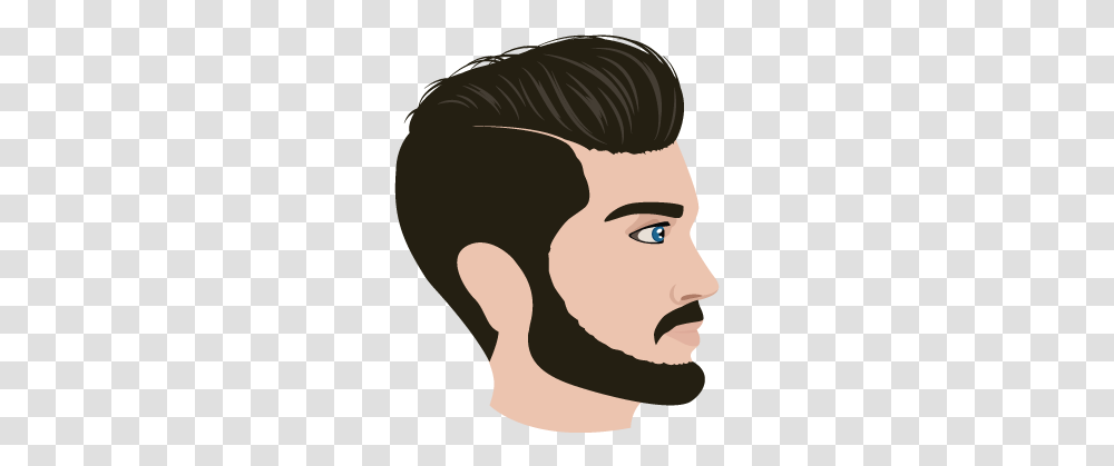 Beard Man Face Vector Illustration, Head, Person, Hair, Neck Transparent Png