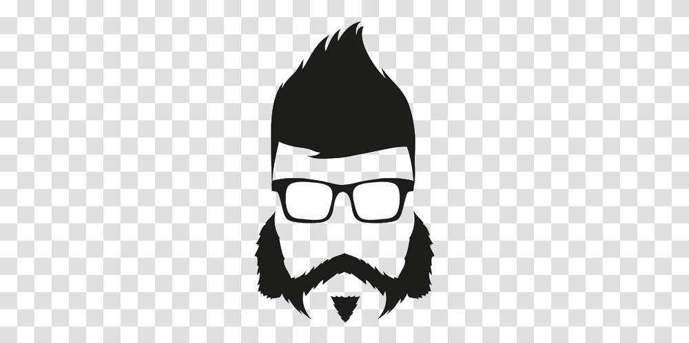 Beard Silhouette Hairstyle Illustration Goatee Silhouette, Apparel, Helmet, Mask Transparent Png