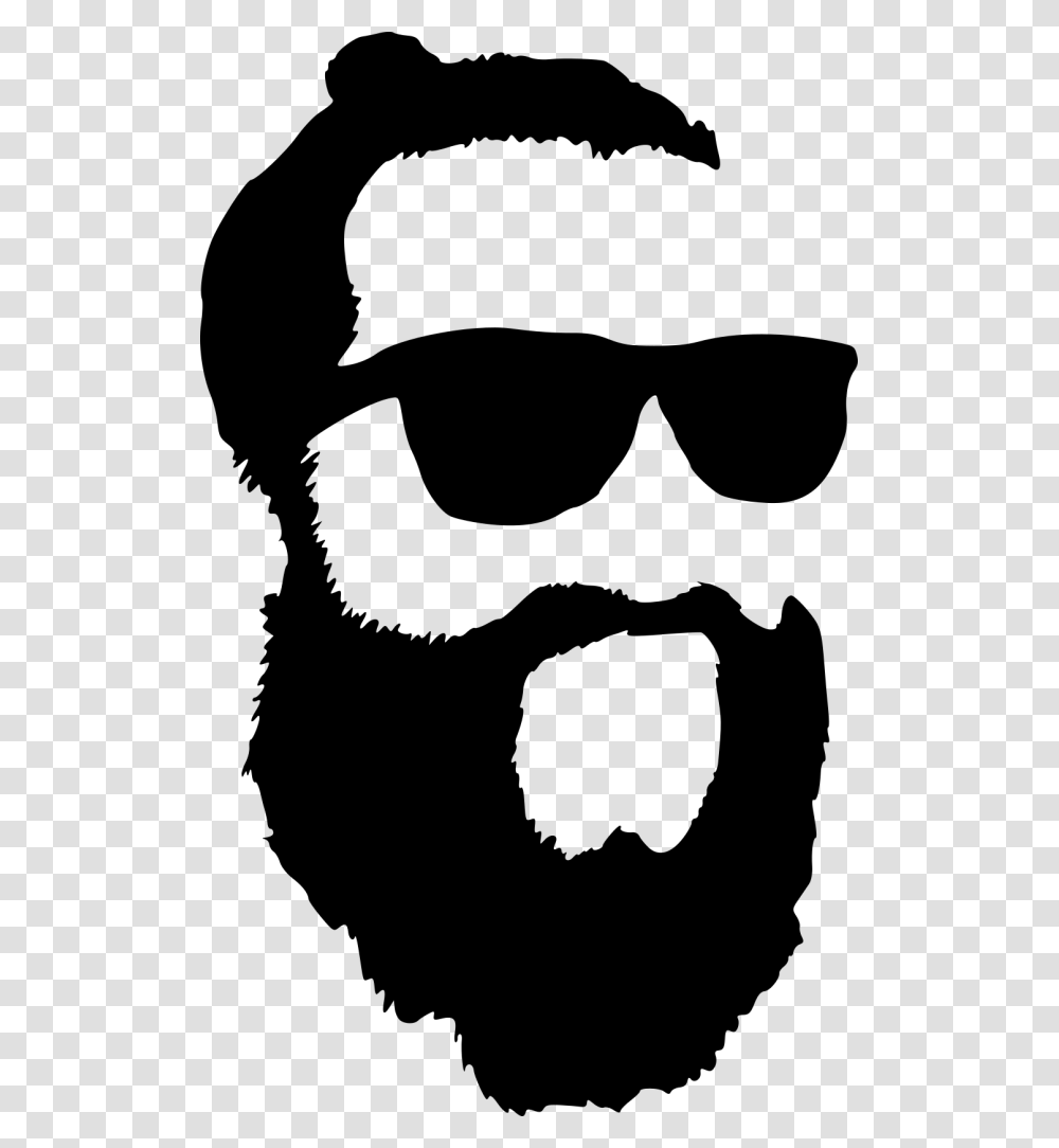 Beard Silhouette Sunglasses And Beard Silhouette, Gray, World Of Warcraft Transparent Png