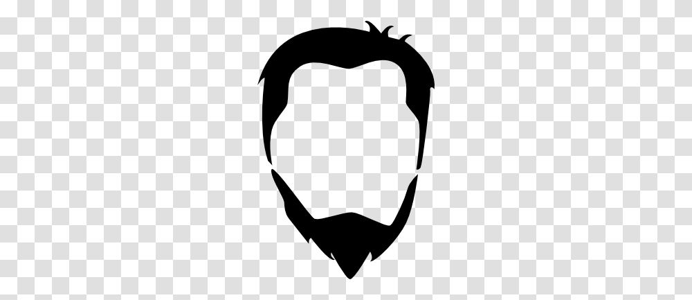 Beard, Stencil, Cushion, Silhouette, Pillow Transparent Png