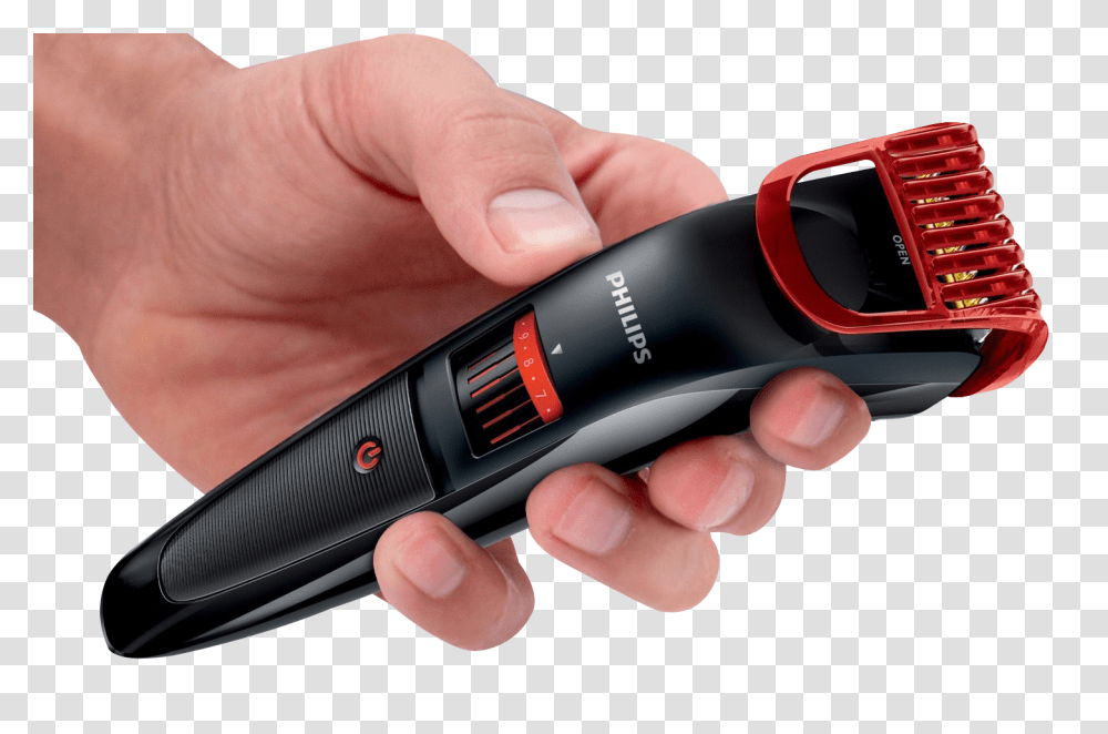 Beard Trimmer In Hand Image, Electronics, Person, Human, Light Transparent Png