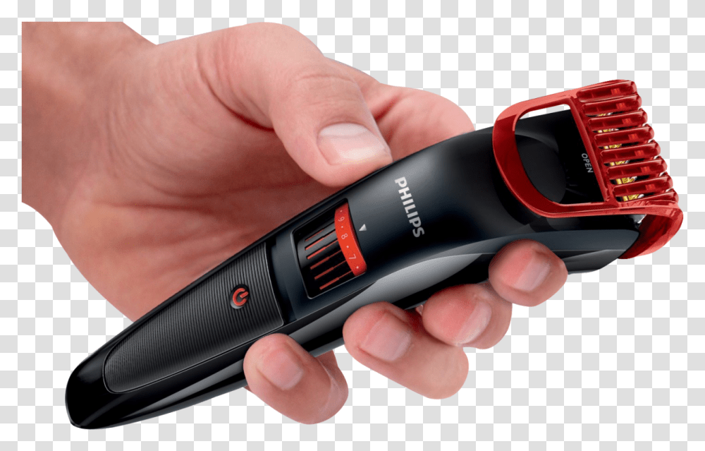 Beard Trimmer In Hand Image Purepng Free Hand With Hair Trimmer, Person, Human, Light, Finger Transparent Png