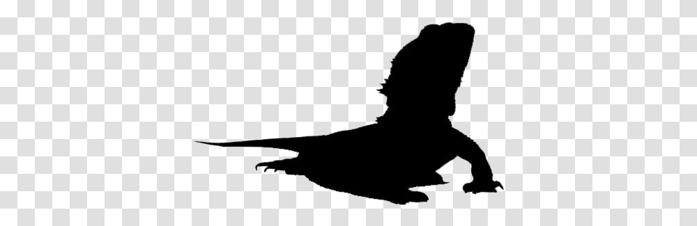 Bearded Dragon Image Bearded Dragon Silhouette Free, Person, Outdoors, Nature Transparent Png