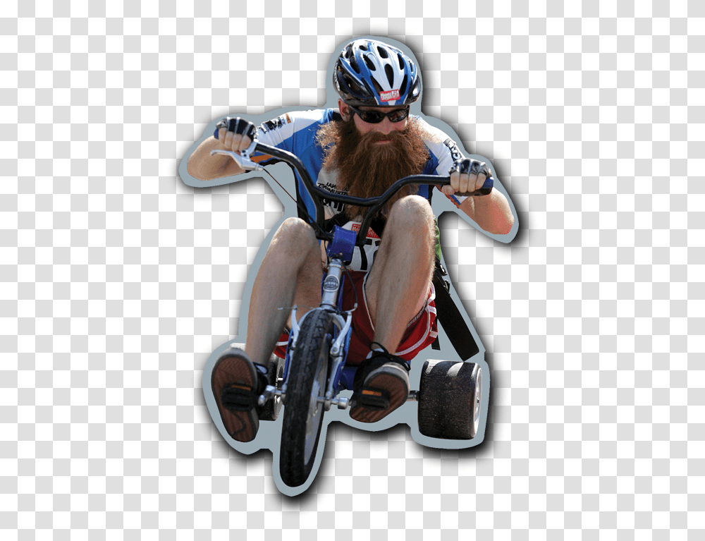 Bearded Guy On Bike Bearded Bicycle Racer, Helmet, Sunglasses, Vehicle Transparent Png