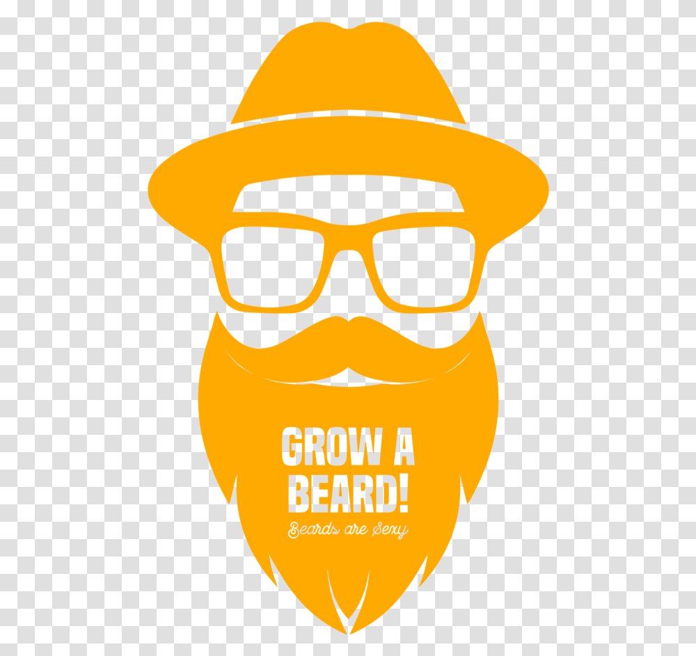 Beards Are Sexy Mens Printed Vest Beard Logo Yellow, Label, Text, Sunglasses, Helmet Transparent Png
