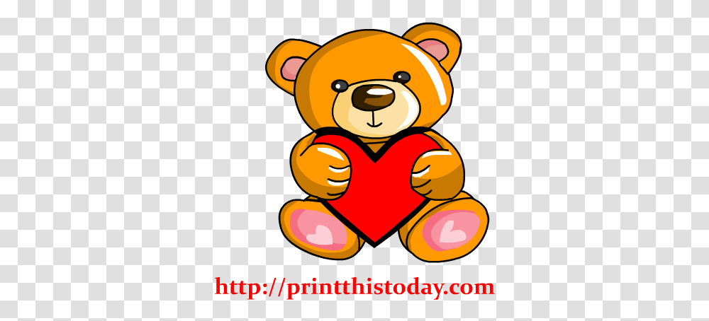 Bears Clipart Love Bear Teddy Bear Holding Heart Clip Art Cute Bears Saying I Love You, Toy, Text Transparent Png