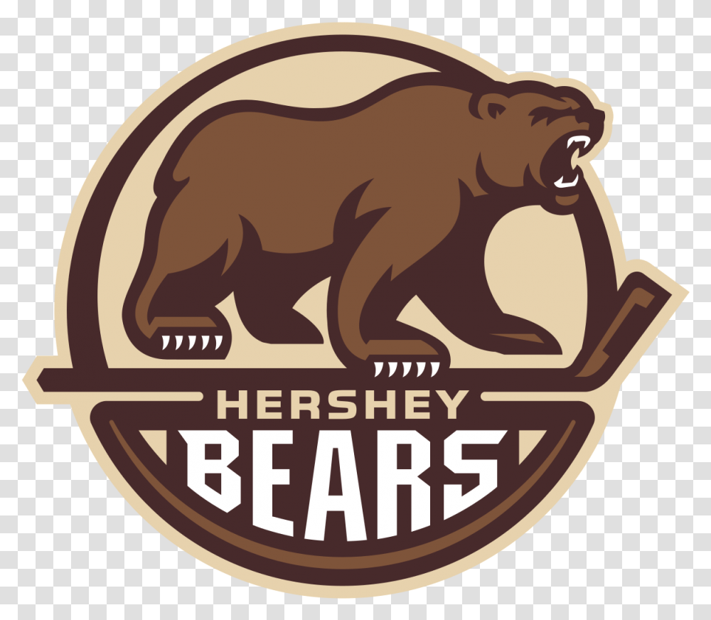 Bears Logo Hershey Bears Hockey Logo, Mammal, Animal, Wildlife, Brown Bear Transparent Png