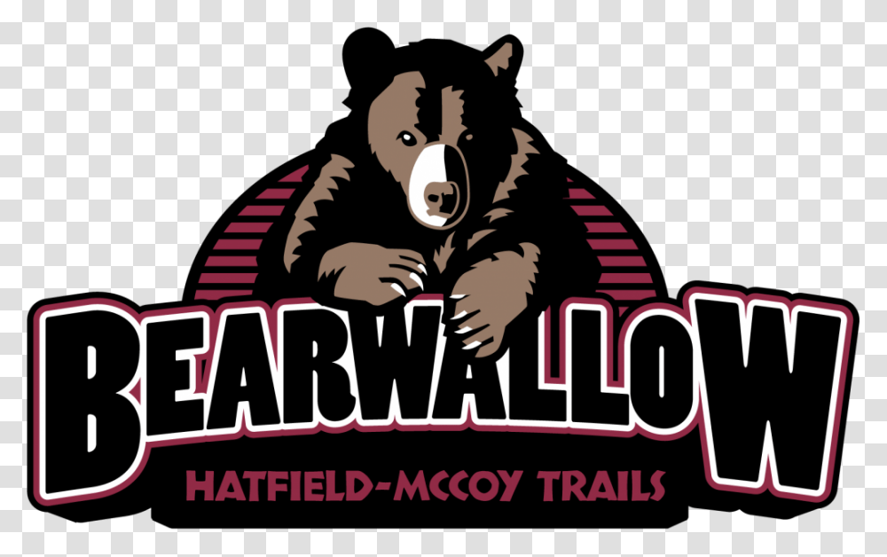 Bearwallow Logo Bearwallow Hatfield Mccoy Trail Map, Poster, Advertisement, Animal, Mammal Transparent Png