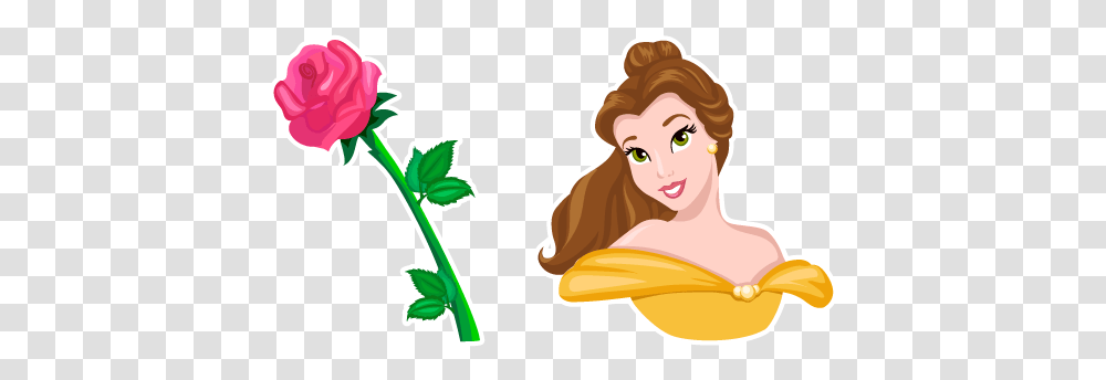 Beast Belle And Rose Cursor Disney Princess Stand, Outdoors, Face, Art, Plant Transparent Png