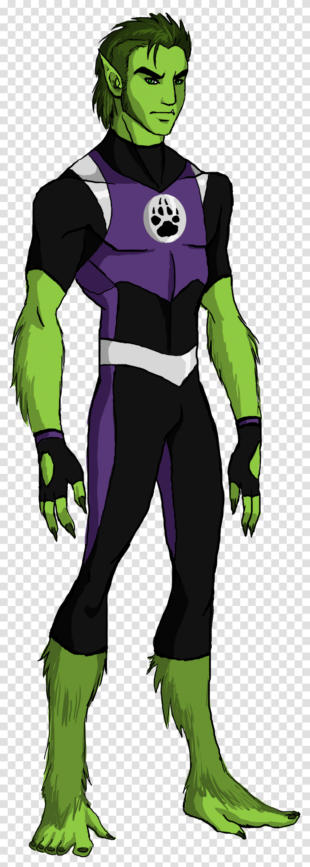 Beast Boy Pic Beast Boy, Person, Sleeve, Costume Transparent Png