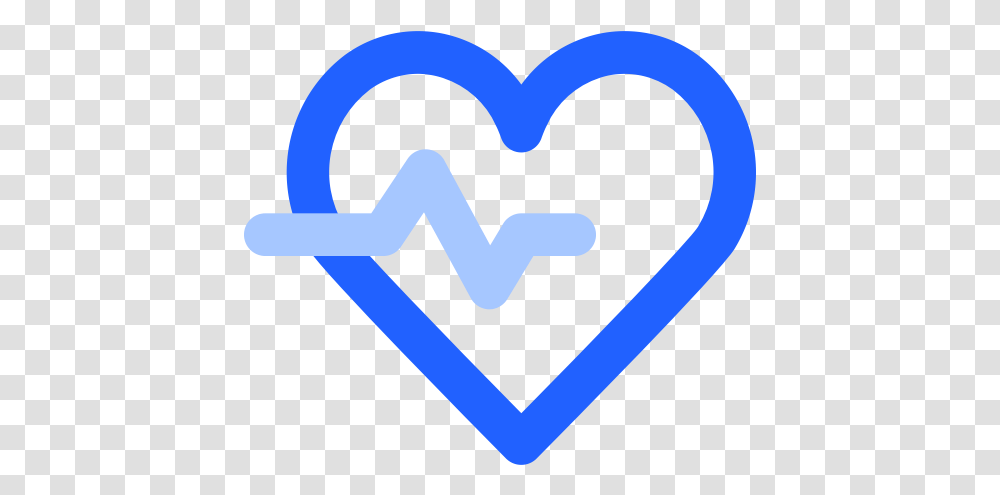 Beat Health Heart Rate Icon Blue Heart Beat Transparent Png