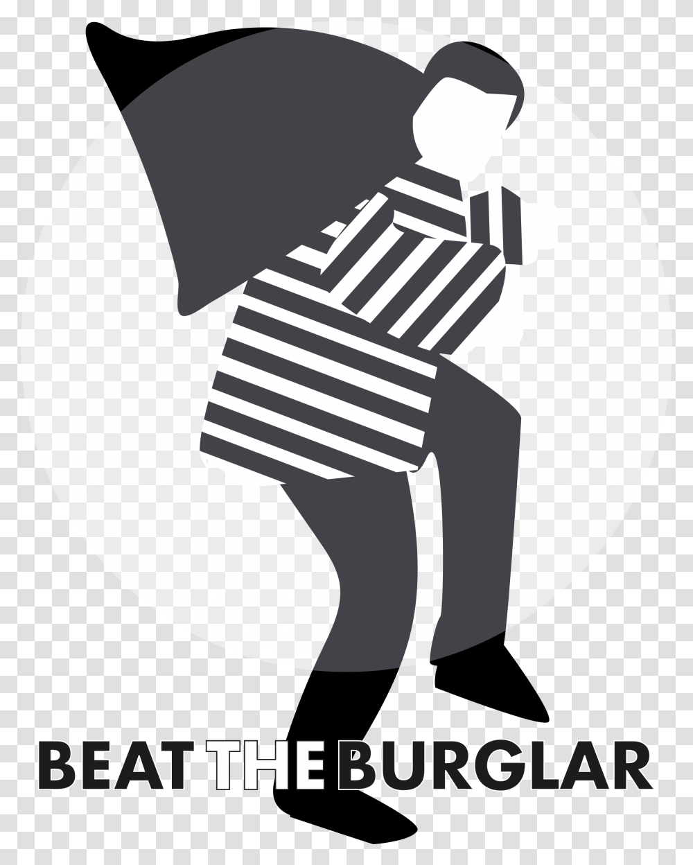 Beat The Burglar Logo Burglar Logo, Label, Performer, Stencil Transparent Png