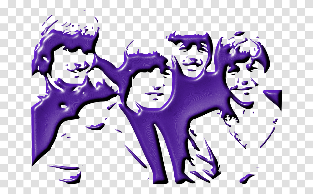 Beatles Famous People Beatles Trennung, Ornament, Pattern, Fractal, Purple Transparent Png