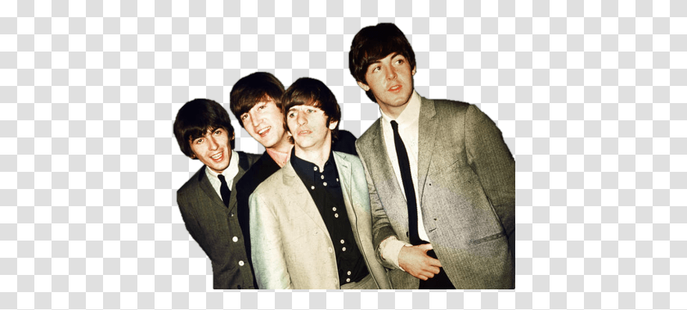 Beatles Uploaded By Ariane Paul Mccartney Then And Now, Clothing, Tie, Person, Suit Transparent Png