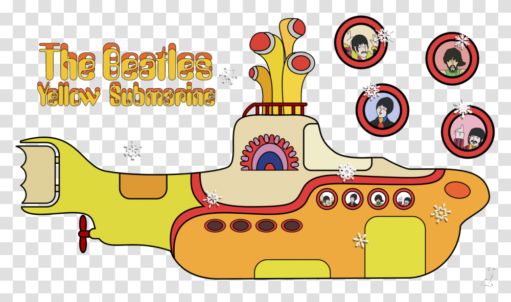 Beatles Yellow Free Party Yellow Submarine Beatles Vector, Vehicle, Transportation, Advertisement Transparent Png