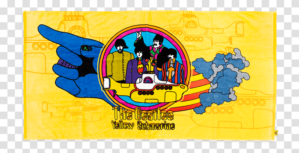 Beatles Yellow Submarine Towel, Person, Crowd Transparent Png