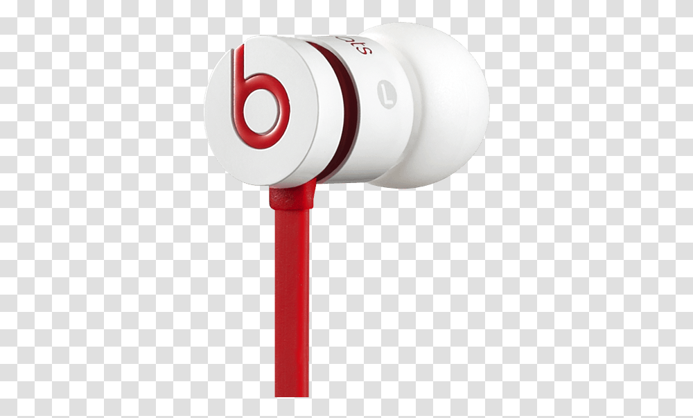 Beats By Dr Beats Earbuds White And Red, Blow Dryer, Appliance, Hair Drier, Adapter Transparent Png