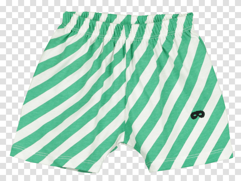 Beau Loves Green Diagonal Stripes Baby Shorts Board Short, Clothing, Rug, Paper, Towel Transparent Png
