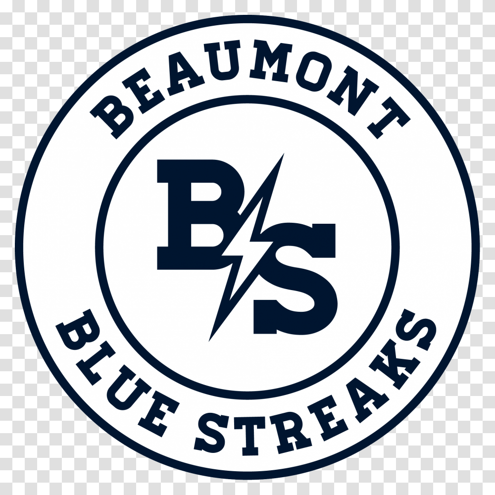 Beaumont School Blue Streaks Albesa, Logo, Trademark, Label Transparent Png