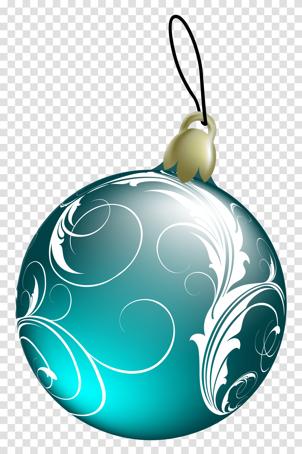Beautiful Blue Christmas Ball Clipart, Water, Floral Design Transparent Png