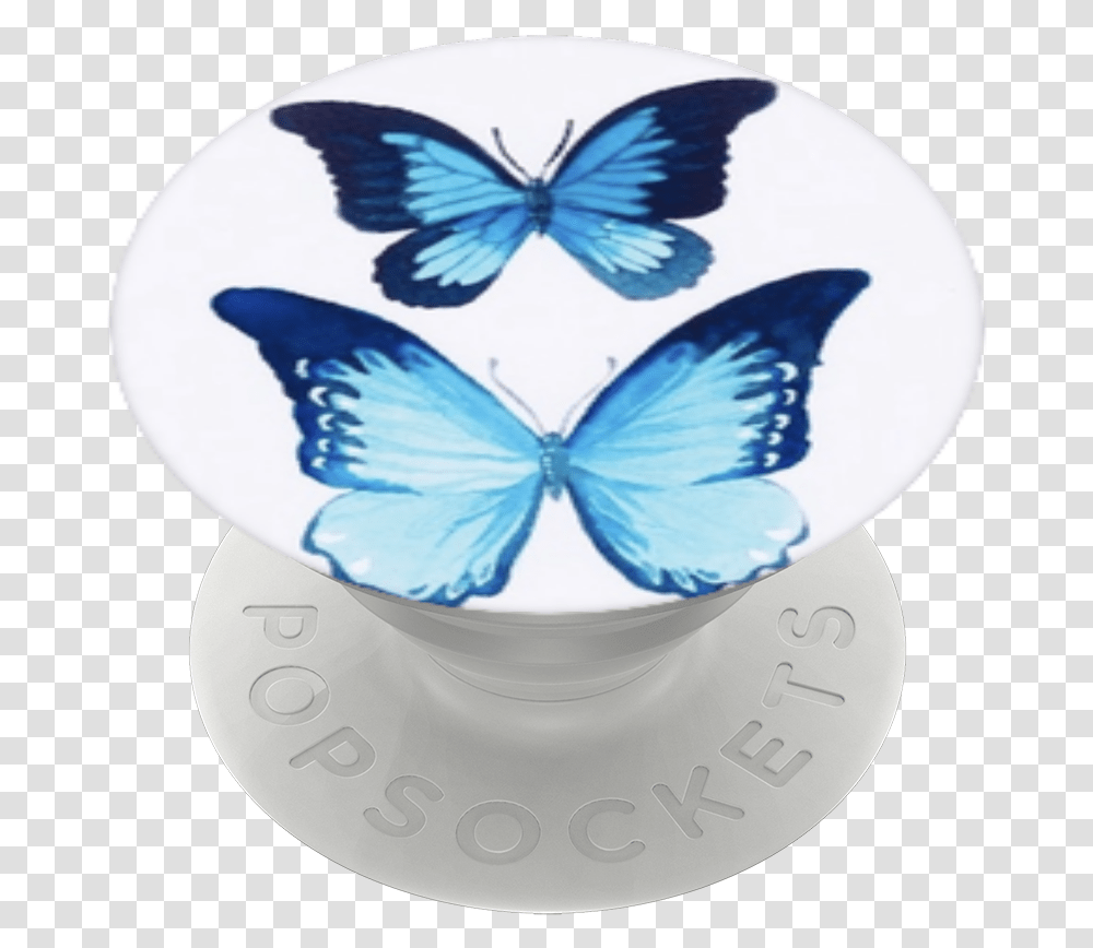 Beautiful Butterflies Popsockets Holly Blue, Porcelain, Pottery, Turquoise Transparent Png