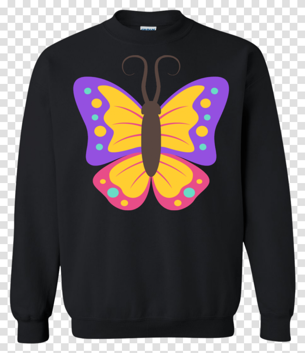 Beautiful Butterfly Emoji Sweatshirt Spider Man Christmas Shirt, Clothing, Apparel, Sleeve, Long Sleeve Transparent Png
