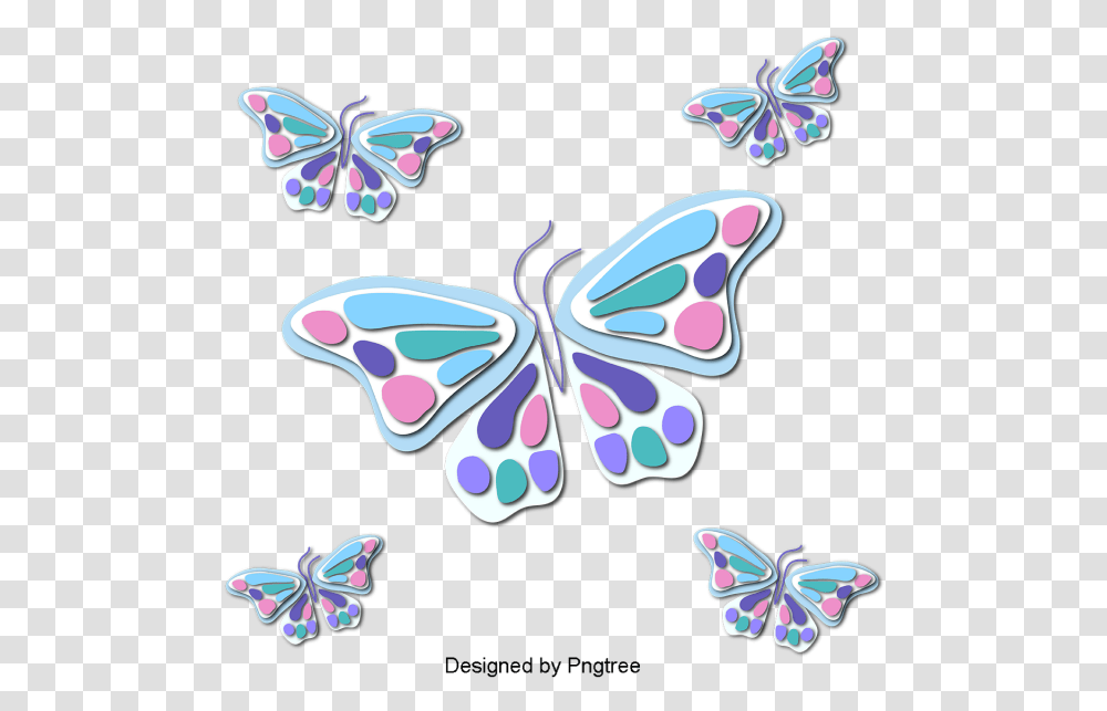 Beautiful Butterfly Wings Animated, Pattern, Floral Design Transparent Png
