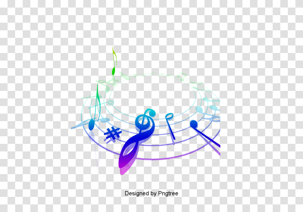 Beautiful Cartoon Hand Painted Music Symbol Staff Aesthetic, Plot, Diagram, Plan, Network Transparent Png