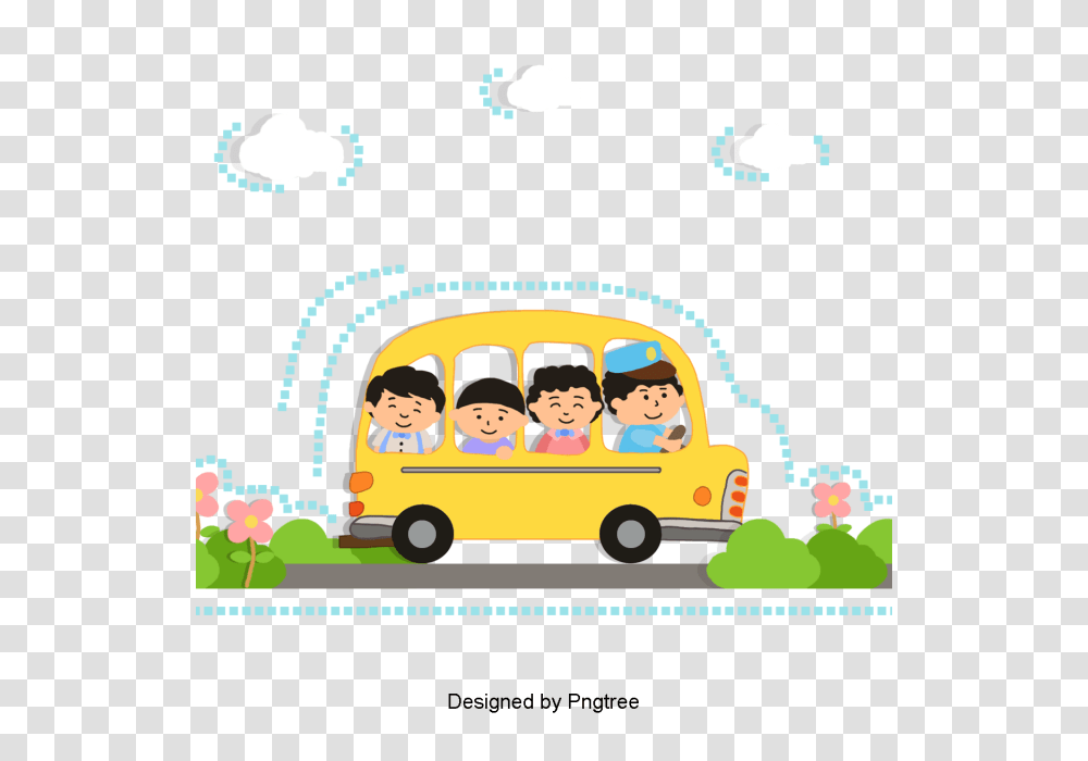 Beautiful Cartoon Lovely Hand Painted Picnic Leisure Driving, Flyer, Poster, Paper, Advertisement Transparent Png
