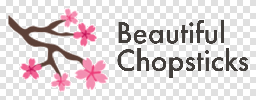 Beautiful Chopsticks Cherry Blossom, Plant, Flower, Anther, Text Transparent Png