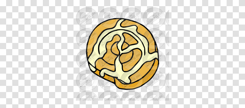 Beautiful Cinnamon Roll Clipart, Plant, Dessert, Food Transparent Png