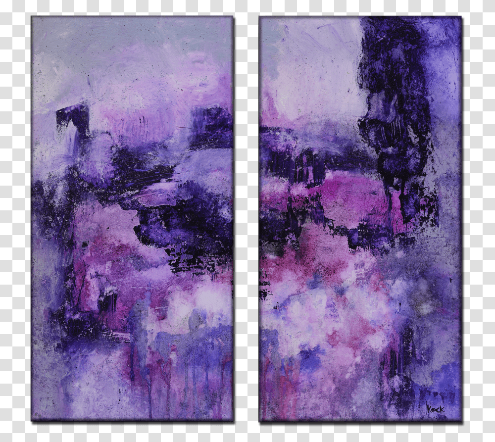 Beautiful Colorful Abstract Art By Michel Keck Painting, Collage, Poster, Advertisement, Purple Transparent Png