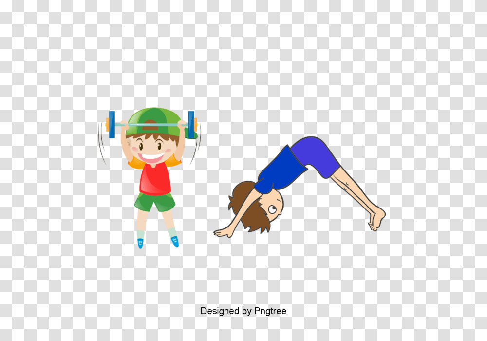 Beautiful Cool Cartoon Characters Sports Activities Play, Person, Working Out, Fitness, Yoga Transparent Png