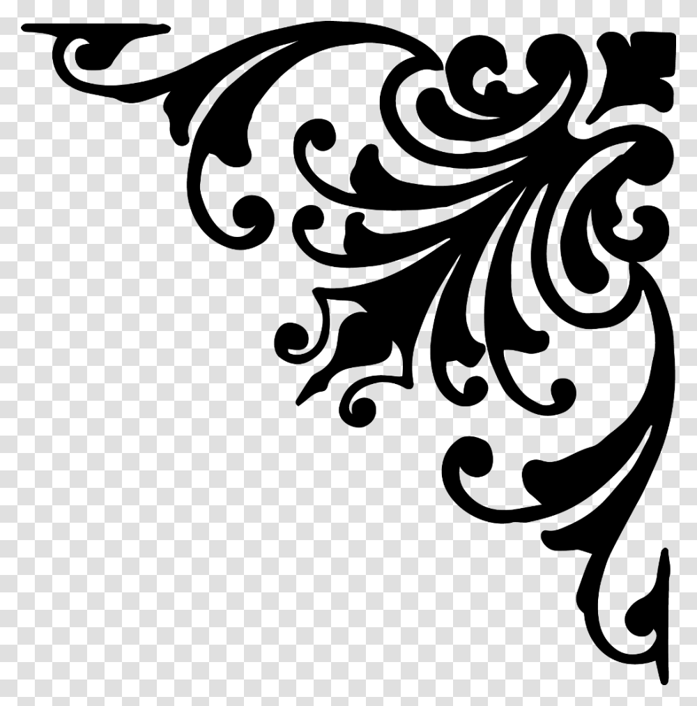 Beautiful Corner Design Illustration, Gray, World Of Warcraft Transparent Png