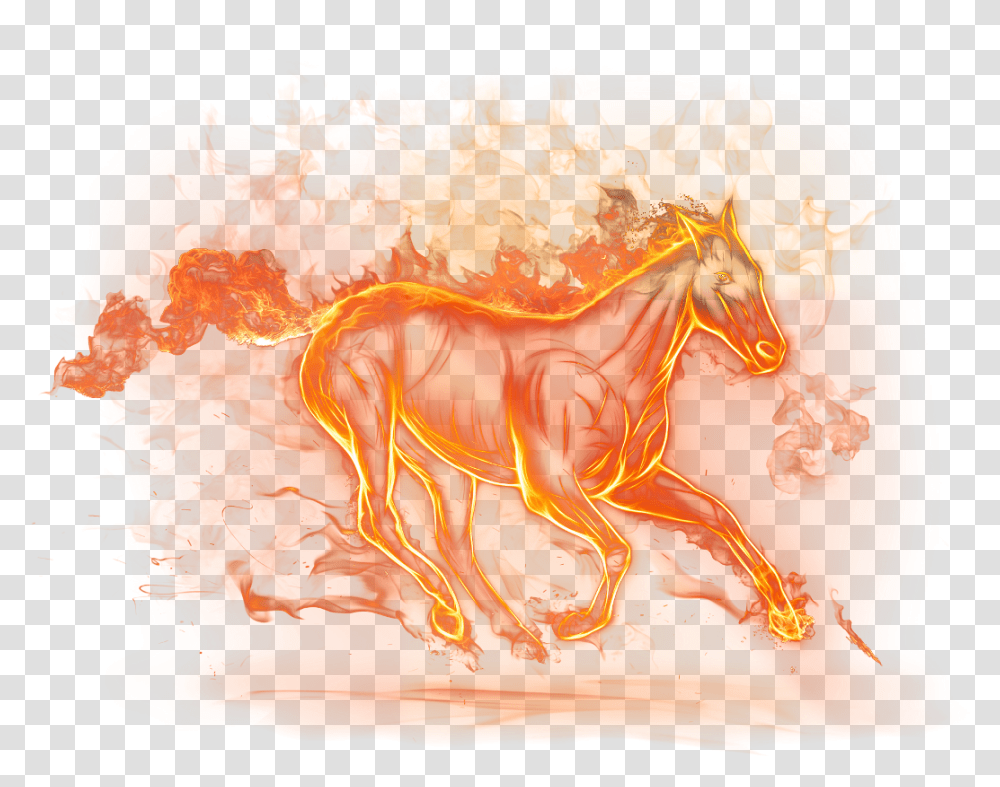 Beautiful Fire Horse, Mammal, Animal, Wildlife, Fox Transparent Png
