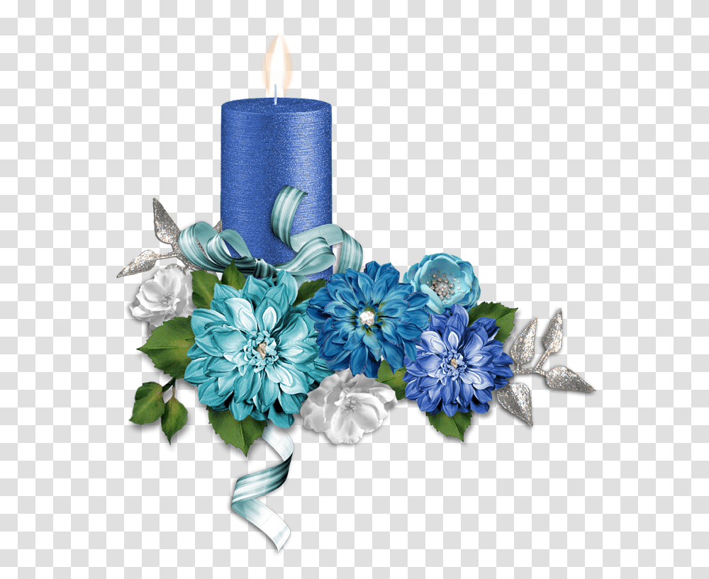 Beautiful Flower Candles, Wedding Cake, Dessert, Food Transparent Png