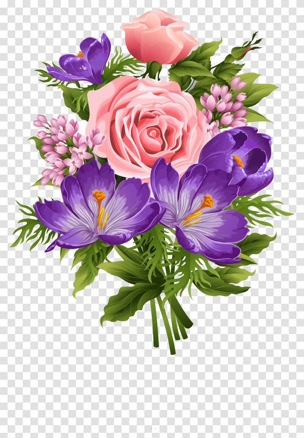 Beautiful Flower Clipart, Plant, Blossom, Crocus, Flower Arrangement Transparent Png