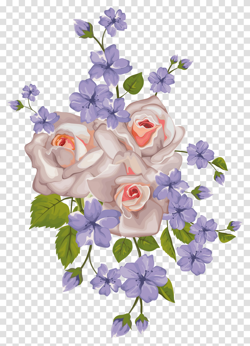 Beautiful Flower Drawing, Floral Design, Pattern Transparent Png